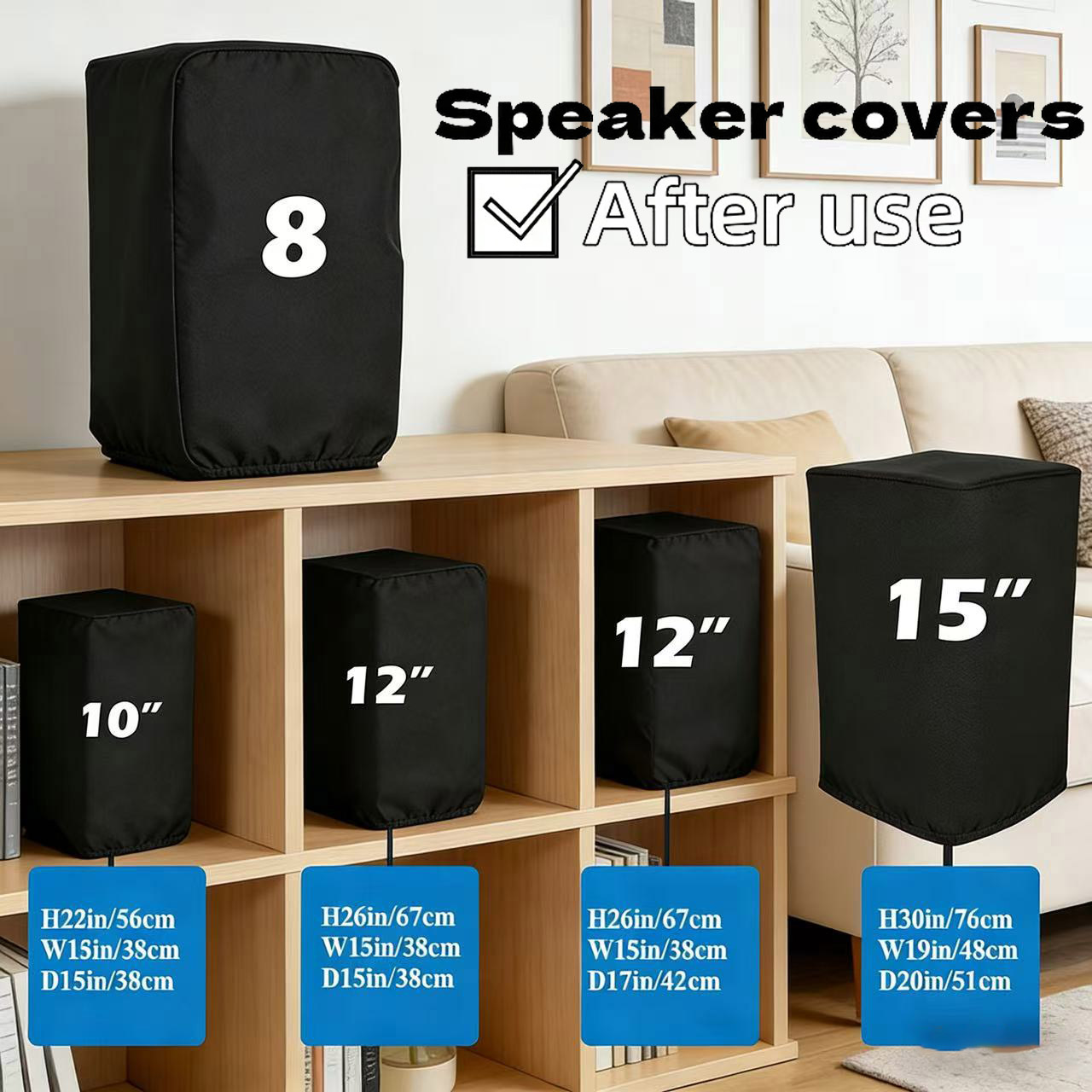 Home Cinema Theatre - Durable Black 210D Oxford Cloth Speaker