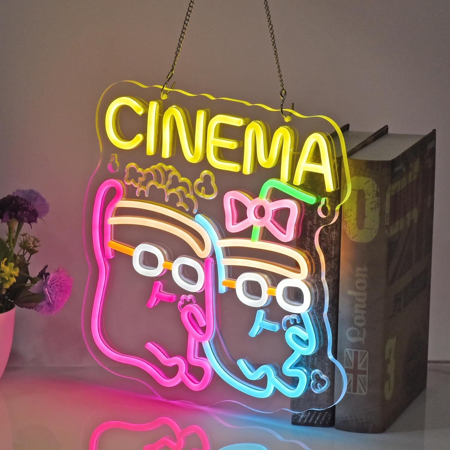 Cinema Neon Sign LED Popcorn D - đánh giá và giá Home Cinema Films