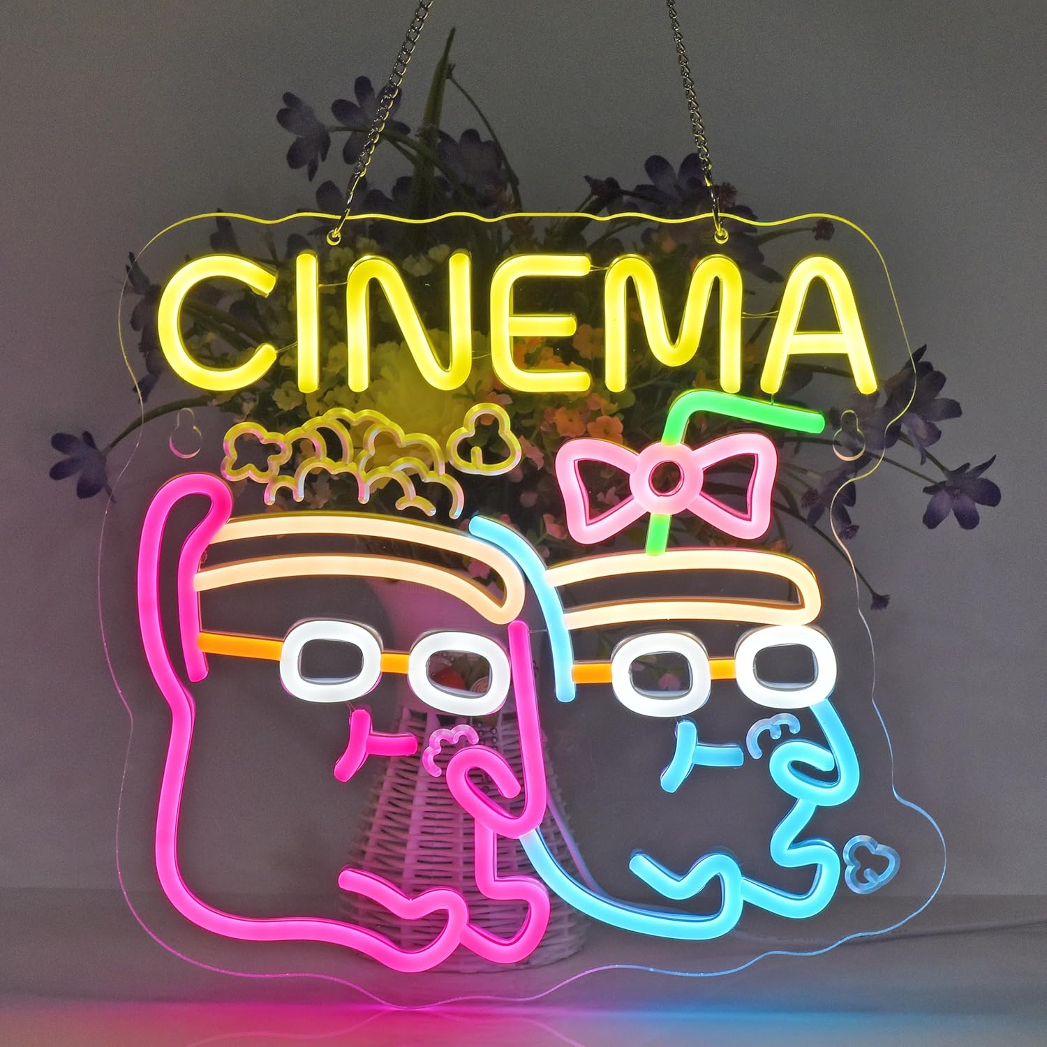 Cinema Neon Sign LED Popcorn D - đánh giá và giá Home Cinema Films