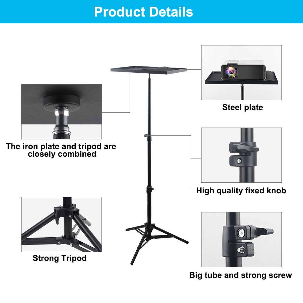 110cm 160cm Adjustable Univers - đánh giá và giá Projector Tripod Stand