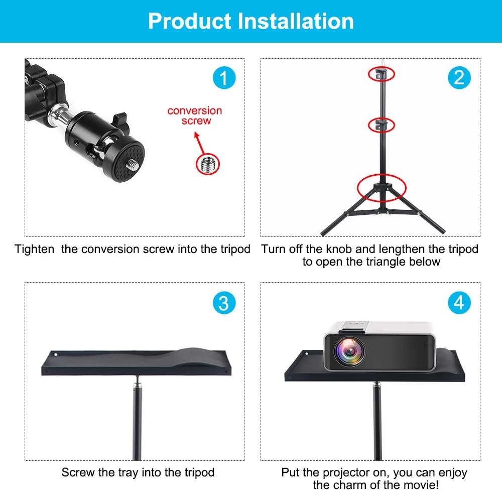 110cm 160cm Adjustable Univers - đánh giá và giá Projector Tripod Stand